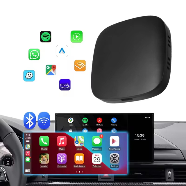Universal Android 10 Wireless CarPlay Adapter 2+32GB Supports Navigation Google YouTube CarPlay Android Auto 2-in-1 Box