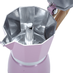 Vendita calda <span class=keywords><strong>3</strong></span> tazze 6 tazze di caffettiera italiana classica in alluminio a temperatura controllata doppie valvole da piano cottura Espresso Moka - Product Image 3