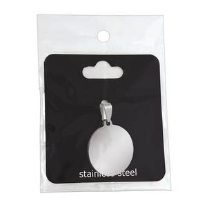 Colgante Redondo de Acero Plateado para Fabricación de Joyería DIY, Cadena de Estilo Moderno con 25 mm de Diámetro, Tamaños de 4 mm a 20 mm en Bolsas - Product Image 2