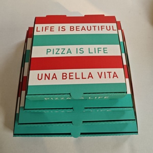 Venta al por mayor embalaje de papel impresión triángulo <span class=keywords><strong>Mini</strong></span> Pizza personalizada Pizza rebanada caja - Product Image 3
