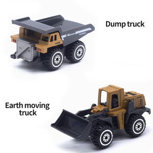 Conjunto De Regalo Para Niño De Juguetes De Metal Fundido A Presión, Camión De Ingeniería De Aleación A Escala 1:64, Excavadora, Montacargas, Hormigonera, Modelo De Decoración, Venta Al Por Mayor - Product Image 4