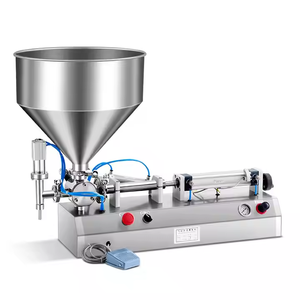 Automatic Horizontal Single Nozzle Filling Machine for Beverage for Plastic Bottles for Liquid <b>Tomato</b> Sauce Peanut Butter Thick - Product Image 2