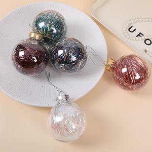 Bolas Decorativas Navideñas 2025, Bolas de PET de 6 cm, Bolas Coloridas para Colgar en el Árbol de Navidad, Juego de Regalo para Niños - Product Image 1