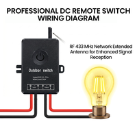 Interruptor de Control Remoto de CA de Alta Calidad 36V 48V 60V 72V 30A, Impermeable IP67 para Sistemas de Ventilación y Ventiladores de Invernadero