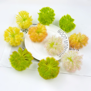 Têtes de fleurs de pissenlit artificielles en pompon, diamètre 9 cm, en plastique, pour décoration intérieure, accessoires de photographie de mariage - Product Image 1