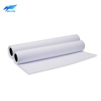Papel Bond de Pulpa de Madera para Plotter, Formato Ancho, 80gsm, 20, 24, 36 y 42 Pulgadas, Color Blanco CAD, Venta al Por Mayor, Tamaño Personalizado