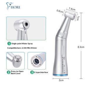 Turbina Dental MET-Dental MT-KK171 con Rodamiento de Acero Chino, 2/4 Orificios, Generador LED, 3 Chorro de Agua, Botón de Presión - Product Image 1