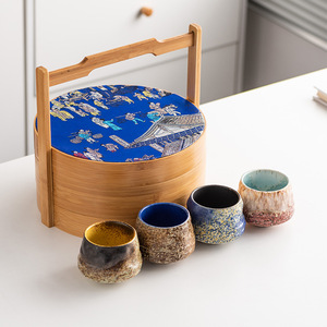 Tasse à café ou à thé en céramique vintage créative, tasse maître en porcelaine transformée au four avec couvercle, pour le thé de l'après-midi, le lait, cadeau idéal transfrontalier - Product Image 2