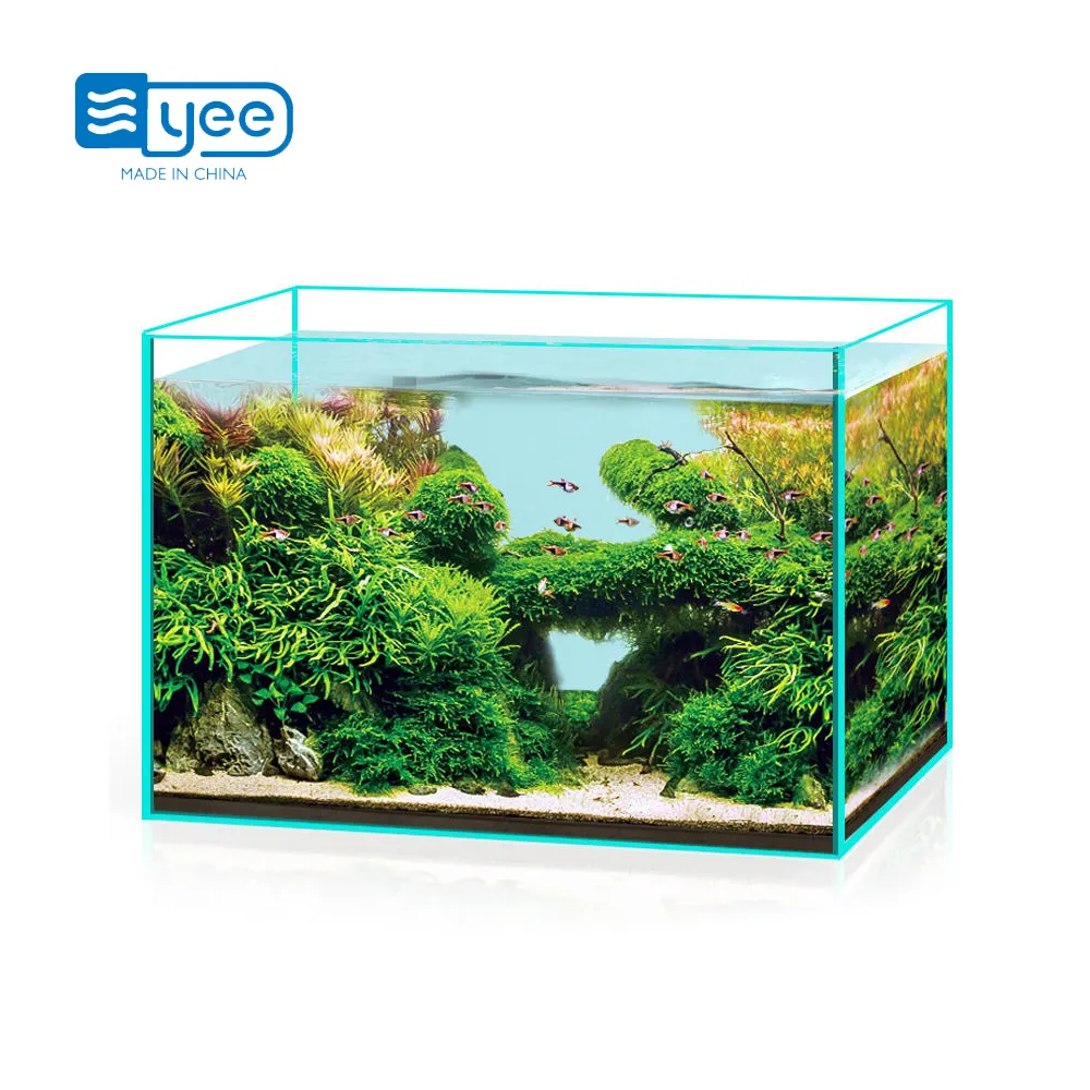 Aquarium rechtwinkliges Glas Aquarium Glas Acryl Aquarium Kleines Aquarium