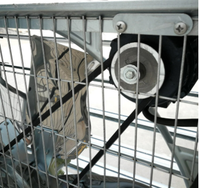 Ventilateur extracteur industriel mural AC Axial électrique de meilleure qualité en acier inoxydable pour la ventilation des fermes avicoles de serre