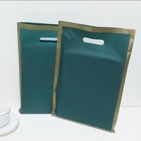 Sacs Cadeaux de Boutique 35*45cm avec Poignées Découpées, Sachets en Plastique Imprimés, Sac d'Épicerie Personnalisé en PEHD avec Valve, PE Givré