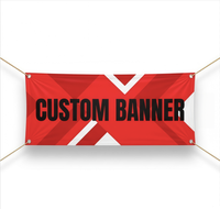 Bannière en vinyle personnalisée en gros, imprimée, épaisse, résistante aux déchirures, en PVC, design personnalisé pour les entreprises, les magasins, les événements, la promotion en extérieur