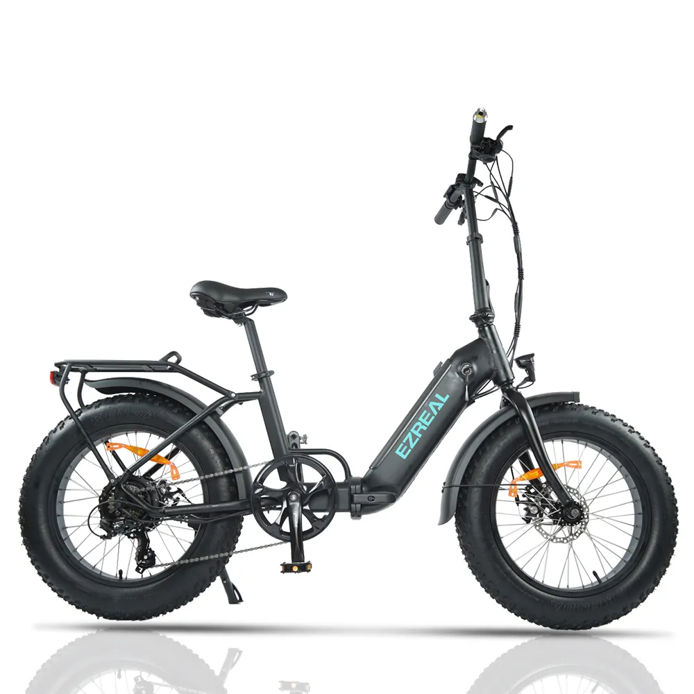 Ezreal רטרו מחזור 20 ס "מ קיפול משקל שומן צמיגה אופניים חשמליים אופניים אופניים e ebike