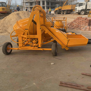 Bétonnière à levage par godet 500L, petite taille, facile à déplacer sur chantier - Product Image 2
