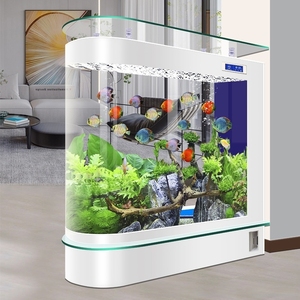 Bể cá bể cá phòng khách gia đình thủy tinh nhỏ không nước sinh thái bể cá lớn lọc đáy cá vàng bể Rùa - Product Image 5