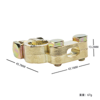 2025 자바 도매 사용자 정의 황동 한 쌍 BT306/307 아연 배터리 단자 압착 연결