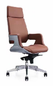 Chaise de bureau en cuir personnalisée pour la maison, chaise de bureau ergonomique avec hauteur réglable, chaise de patron en cuir haut de gamme moderne