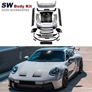 Hochwertiges GT3 Style Body Kit für Porsche Upgrade Modifikation Hecks toß stange Front stoßstange Seitens ch weller Autoteile