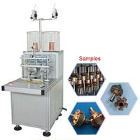 Ventilador de refrigeración automático de horquilla voladora de un solo eje, sin escobillas de CC, juguete, máquina de bobinado de bobinas de motores magnéticos