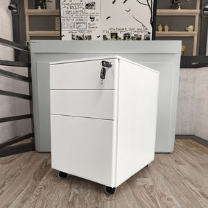 Fabricant de Guangzhou, mini classeur blanc à <span class=keywords><strong>3</strong></span> tiroirs, meuble de rangement mobile en métal pour bureau - Product Image 2