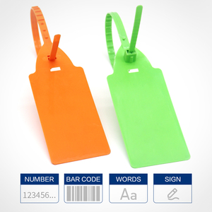 Giả mạo an ninh <span class=keywords><strong>tag</strong></span> an toàn dùng một lần Con dấu nhựa với logo - Product Image 5