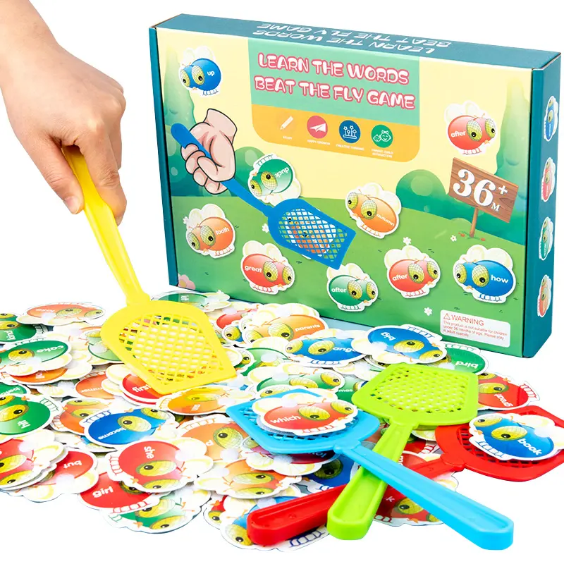 Word Learning Montessori Toys Kids Swatting Flies Games Educational Toys For Children Attention Training Teaching Aids Baby Toys