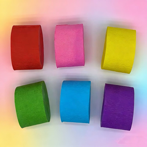 Reusable Recyclable Crepe Paper Streamers Sustainable Material for Eco Conscious Party <b>Planners</b> and Event Organizers - Product Image 1
