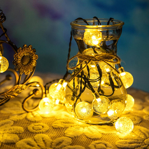 Bola de cristal de burbuja para exteriores, guirnalda impermeable, 30 luces LED alimentadas por energía <span class=keywords><strong>Solar</strong></span> - Product Image 6