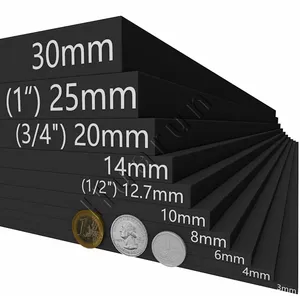 Spessore personalizzato anti-uv 6mm 8mm 12.7mm 15mm 25.4mm 19mm strati spessi colorcore foglio di plastica HDPE bicolore