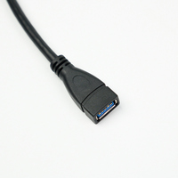 Cable USB OTG Personalizado en Ángulo, Macho a Hembra, USB 2.0/3.0, Cable de Extensión de Alta Frecuencia