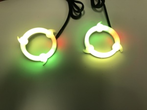 Nouvelle série Flow : Anneau LED RGB à effet de poursuite de couleur, <span class=keywords><strong>yeux</strong></span> d'ange <span class=keywords><strong>Sharingan</strong></span>, pour automobile 12V, contrôle par application - Product Image 1