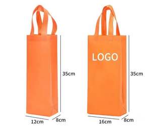 Sac cadeau en non-tissé imperméable rouge vin personnalisé, vente en gros, avec matériau durable - Product Image 6