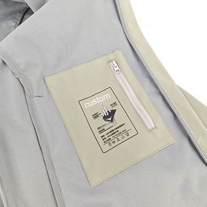 Design Men's Outdoor <b>Jacket</b> Custom Logo Printed Lightweight Windproof and Waterproof with Zipper Closure <b>Reflective</b> Design - Product Image 4