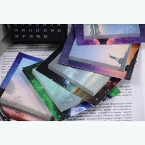 Printed Custom <b>Sticky</b> <b>Note</b> Colorful Cute Star Sky Design Self Adhesive Paper <b>Note</b> - Product Image 1
