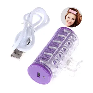 Korean Style Heated Air Bangs Roller Electric USB Rechargeable Heated Hair Curler For Bangs