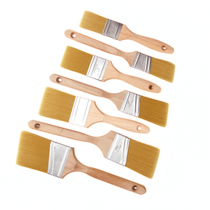 <b>Set</b> of 1\" 1.5\" 2\" 2.5\" Painting Brushes Wooden Handle Synthetic Hair DIY Grade Customizable OEM for Decoration Wall Painting - Product Image 2