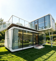 Maisons conteneurs Apple Pods de 20 pieds les plus professionnelles de Chine, esthétiquement plaisantes, multifonctionnelles, 1 chambre, 1 salle de bain