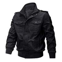 Veste de printemps et d'automne pour homme, décontractée, en coton, Cargo, à capuche, coupe-vent