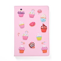 Carnet à couverture rigide en PVC avec fleurs en relief 3D de haute qualité, 14*21cm, reliure cousue, marque-page en ruban, personnalisable, pour l'écriture créative des enfants
