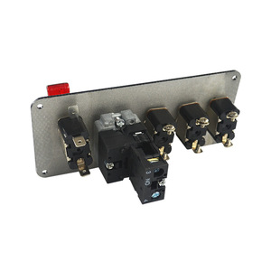 แผงสวิตช์เครื่องยนต์คาร์บอนไฟเบอร์สำหรับรถยนต์ 3A 8.5 30VDC สวิตช์ SPST แบบอิสระพร้อมอุปกรณ์เสริม - Product Image 1