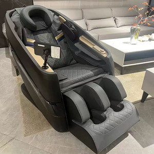 Poltrona Massaggiante Elettrica a Gravità Zero per Tutto il Corpo, Lussuosa 4D <span class=keywords><strong>Deluxe</strong></span> in Vera Pelle con Vibrazione e Riscaldamento Shiatsu 2024 - Product Image 3