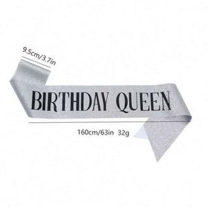 Wholesale Custom Logo Satin Fabric Party Gold Onion Shoulder Etiquette Strap Sash <b>Ribbon</b> for Birther Graduation Ceremony - Product Image 3