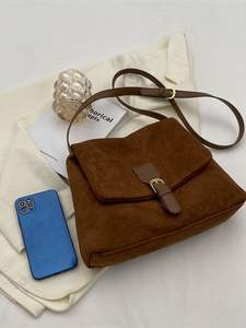 Nuevo Bolso Cuadrado Pequeño Coreano, Otoño Invierno, Textura Vintage, Bolso de Mujer, de Hombro, Casual, Bandolera - Product Image 6