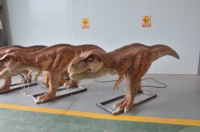 Modèle de T-Rex animatronique réaliste en métal, personnalisé par Zigong OEM, pour utilisation en intérieur/extérieur dans les parcs d'attractions, les centres commerciaux et les expositions de location