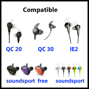 Embouts d'oreille en silicone pour <span class=keywords><strong>Bose</strong></span> SoundSport Free, anti-bruit, remplacement des embouts d'oreille compatibles avec <span class=keywords><strong>Bose</strong></span> QuietControl 30 20 - Product Image 3