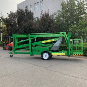 Articulerende telescopische aanhangwagenhoogwerker met hydraulische giek, 360 graden rotatie, 12m platformhoogte - Product Image 2