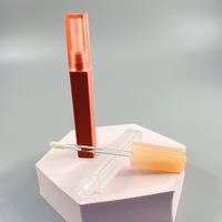 Tube carré mat en plastique 35 ml pour masque à lèvres givré, emballage personnalisé OEM, vente en gros de cosmétiques, brillant à lèvres, baume à lèvres