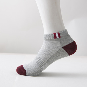Men's Ankle Socks Color Blocking Breathable Low Cut Casual Socks For Youth 18-40 Years Old - Product Image 5