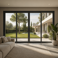 Fenêtre coulissante en aluminium de haute qualité avec moustiquaire, fenêtres coulissantes en verre sur mesure pour la conception de maisons modernes
