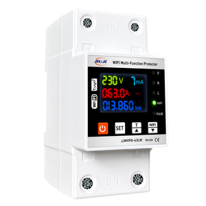 JIUJI 63A Interrupteur intelligent Wi-Fi avec minuterie, compteur d'énergie Kwh, disjoncteur, protection contre les surtensions, les surintensités et les fuites de courant - Product Image 3